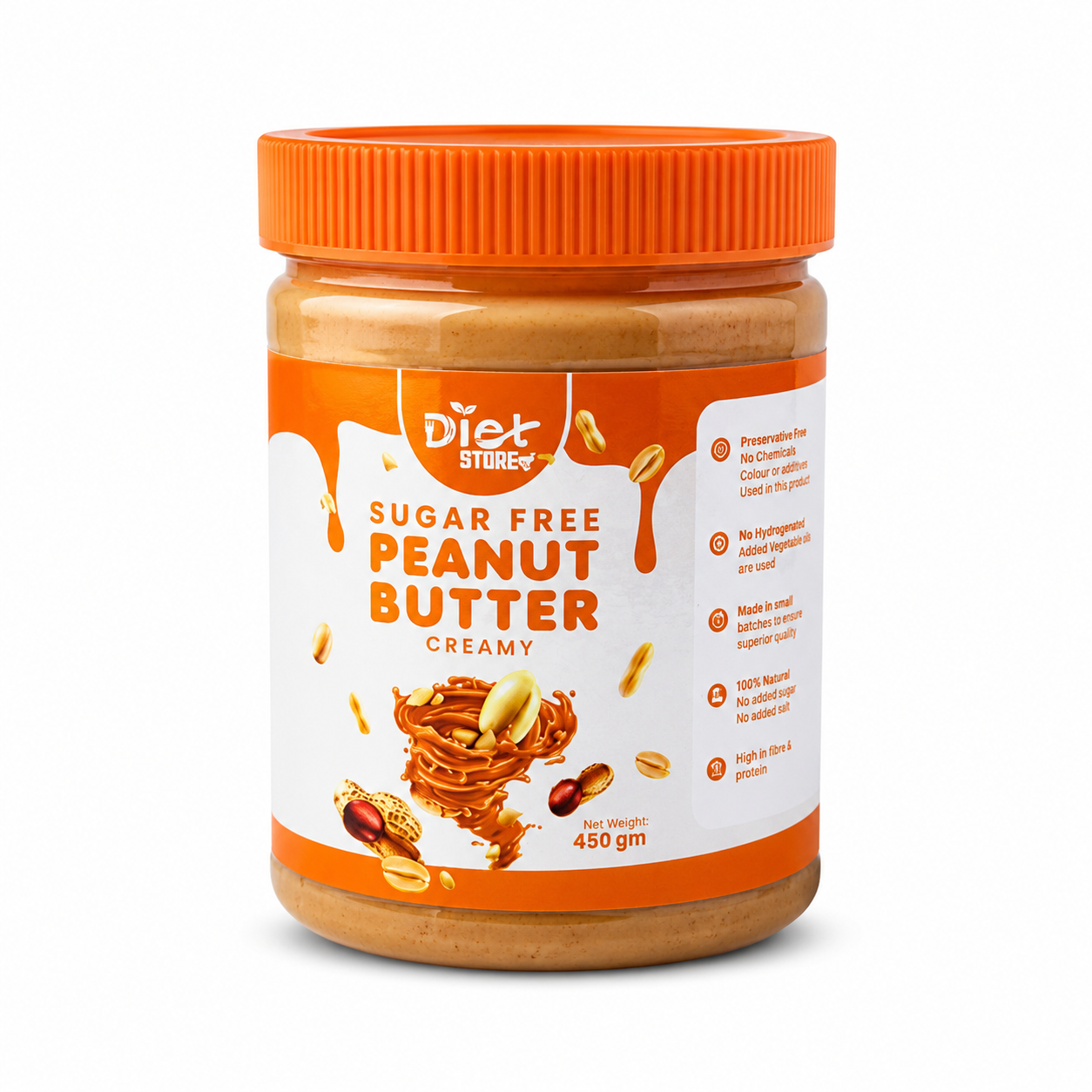 Sugar free Peanut Butter Creamy 450gram