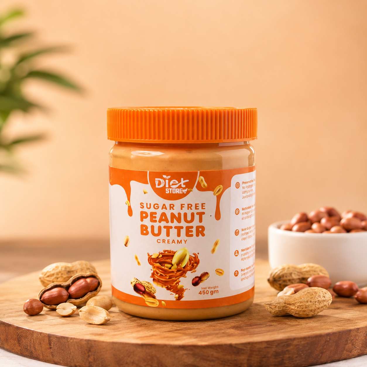 Sugar free Peanut Butter Creamy 450gram